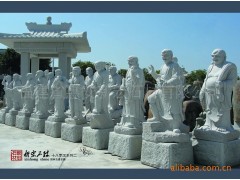 佛教十八罗汉系列石雕二  罗汉花岗岩石材雕塑图1
