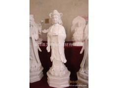 优质房山汉白玉佛像石雕精细做工站观音寺庙供奉观音|佛像雕像图1