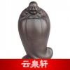 黄泉福木雕 黑檀木雕佛像摆件 商务送礼收藏 【福在眼前】30cm