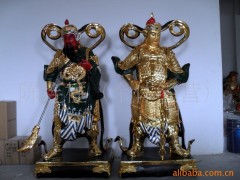 厂家大量生产供应树脂 玻璃钢，树脂，贴金，彩绘 关公,韦陀佛像图1