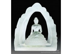 2012景腾专业实体琉璃工艺品厂 新款琉璃佛教用品--如来佛像图1