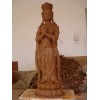 供应多样式的手工雕刻坐佛观音菩萨泥塑像