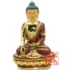 西藏佛教 7寸20cm贴金彩绘树脂 仿尼泊尔密宗佛像 药师佛