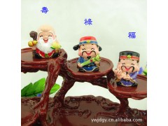4.5公分Q版台湾好神公仔批发 车载摆件树脂小礼品 18款可选图1