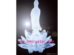 供应水晶莲花，水晶观音莲花，水晶观音，佛像图1