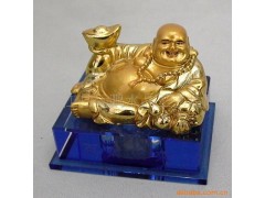 浦江远鹏水晶直销 金属佛像汽车香水瓶(热销产品）欢迎订购