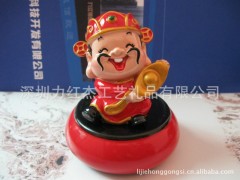 高档汽车香水座、佛像财神汽车香水座、水晶、陶瓷汽车香水座图1