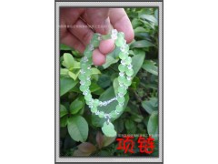 供应水晶观音|弥勒佛项链|纯手工制作|低价促销|绿色款图1