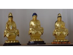 提供西方三圣佛像/神像/木雕/树脂/稀有生漆脱胎/桐油脱胎工艺图1