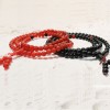 【绮缦饰品】天然黑玛瑙 红玛瑙108颗佛珠手链（情侣款）批发零售