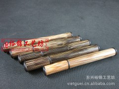 金丝竹香筒-沉香线香香筒-镶黑檀木-香道香具用品-精制