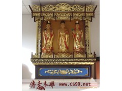 贴金佛龛 神像佛龛 木雕佛龛 寺庙佛龛 彩绘佛龛图1