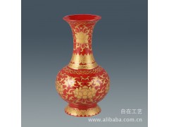 金地/莲花/天球/花瓶/一品红/佛具/法器/陶/瓷图1