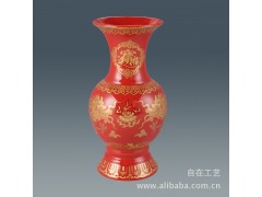 促销/真金系列/富贵/花瓶/金黄/双龙/佛具/法器/陶/瓷图1