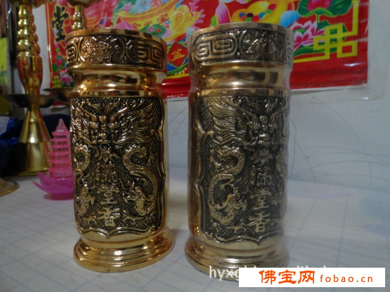 铜质香筒，精品高档上供祭祖必备品。图1