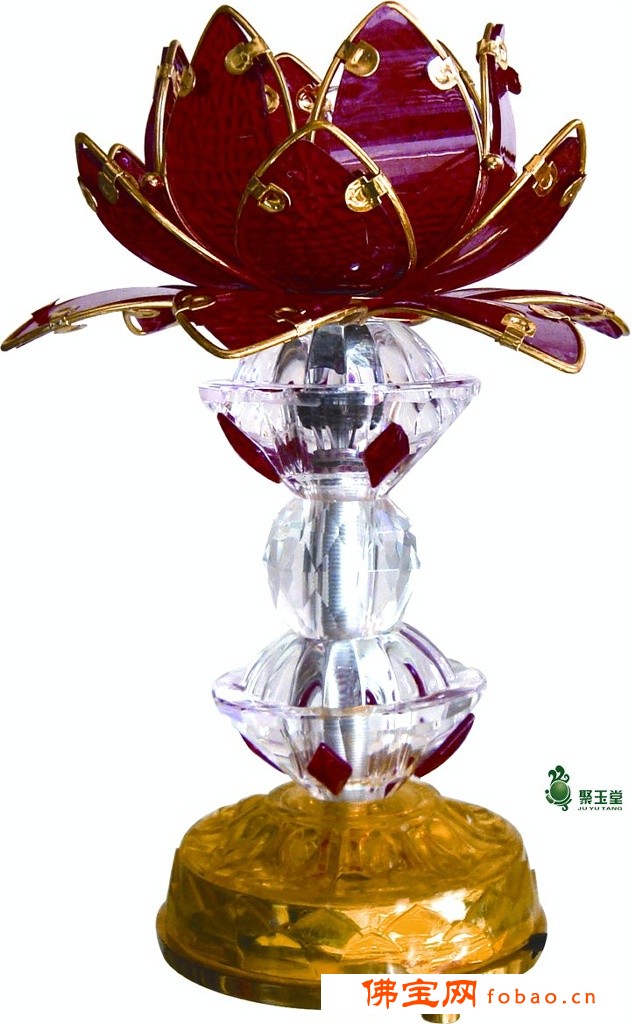 佛前莲花灯 水晶 福建 聚玉堂佛具 LED图1