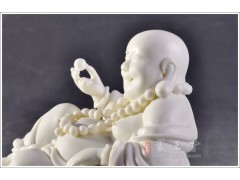 弥勒佛 佛像摆件居家摆设陶瓷工艺品逍遥自在D15-07图2