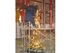 承接寺院佛像贴金、高档别墅贴金、批发所有贴金材料和胶水图1