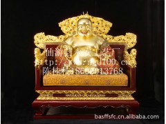 供应大肚布袋弥勒佛像 精品笑佛 极品彩绘 香樟木图1