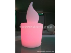 LED七彩蜡烛台灯 婚庆蜡烛灯 装饰蜡烛灯饰 锂电子可遥控蜡烛灯图1