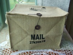 ZAKKA日式杂货 MAIL 邮票图案 收纳袋 储物袋 杂货袋 置物蓝图1