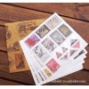 iwill 欧洲复古世界邮票 个性装饰贴 贴纸套装 A B款