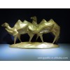 批发供应树脂工艺品 抽像雕塑 亮金色动物摆饰沙漠骆驼