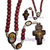 rosary  宗教木十字架念珠项链 宗教木珠项链 木珠念珠