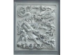 寺庙古建石雕，十八罗汉石雕，佛像浮雕，惠安石雕图1