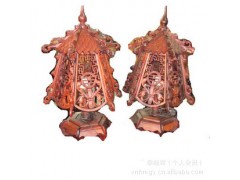 老挝红酸枝台灯|红木雕刻宫灯|木制对灯|酒店装饰灯|寺庙摆设灯