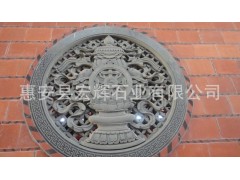 (寺庙古建石雕)-石雕门鼓/石雕龙柱/石雕佛具/浮雕石堵-厂家直供图1