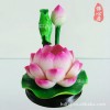 【佛心居】佛教用品 高档陶瓷荷花莲花供灯供佛灯插电莲花灯 包邮