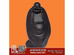 【福星】黄泉福大师作品 礼品收藏 精品黑檀木雕弥勒佛 佛像