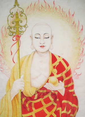画家宋冬作品《地藏菩萨》
