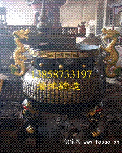 厂家直销大型香炉 铸铁香炉 寺院香炉图2