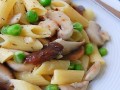 青豆蘑菇斜管面