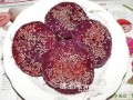 油煎芝麻紫薯饼的做法