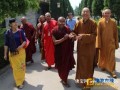 缅甸曼德勒僧侣代表团参一行访陕西扶风法门寺（图）