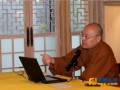 杭州灵隐寺方丈光泉法师赴萧山弘法 开示佛教科学观