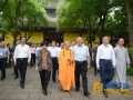 全国政协副主席何厚铧率团视察常州天宁禅寺（图）
