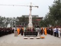 法会—河北石家庄市藁城天恩寺举行大雄宝殿上梁仪式