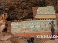 青海玉树博日寺遗址发现明代早期藏传佛教壁画（图）