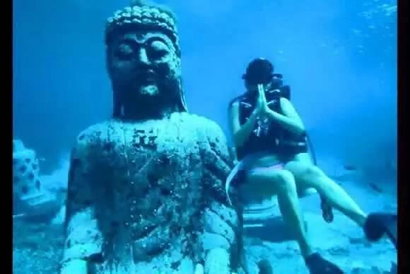 佛教-海巡重磅:发现海底千年佛寺 再现婆罗浮屠