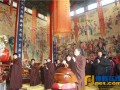 陕西省勉县天灯禅寺举行迎新春团年活动