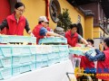 上海玉佛禅寺免费发放端午“福粽” 市民早起排队“抢”