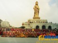 吉林松花湖弥勒寺朝圣团虔诚朝拜中国佛教四大名山圆满