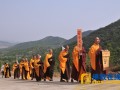 结夏安居—山东烟台合卢寺举行第三届结夏安居结界受筹仪式