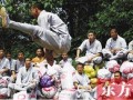 少林寺僧人收麦忙 洋弟子挥镰有模有样