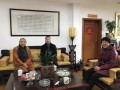 上海徐汇区华泾镇党委副书记黄聿希一行视察宁国禅寺