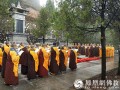 法门寺佛学院僧众祭祖扫塔 追思缅怀历代祖师